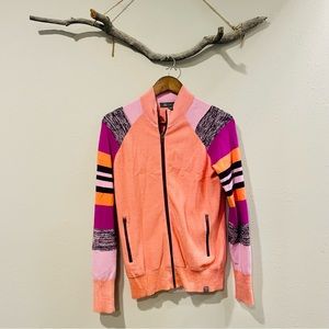 Title Nine Striped Full Zip Sweater
